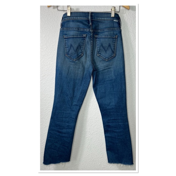 Mother Insider Crop Step Fray Blue Moon Jeans Sz 25 - Picture 5 of 9